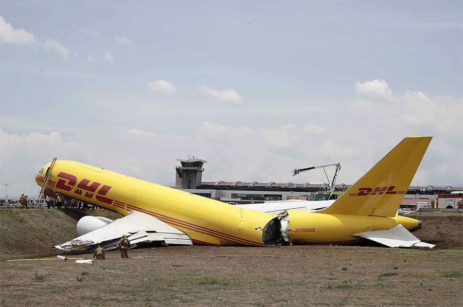 DHL Boeing 757 freighter crash