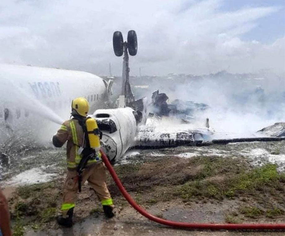 Accident of a Fokker F-50 operated by Jubba Airways - Mogadishu ...